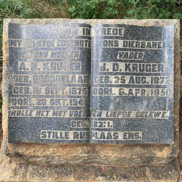 KRUGER J.D. 1872-1950 &amp; A.H. GROBBELAAR 1875-1946