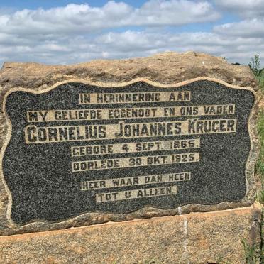KRUGER Cornelius Johannes 1865-1925