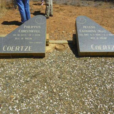 COERTZE Philippus Christoffel 1893-1970 &amp; Helena Catharina MARÉ nee SMIT 1898-1976