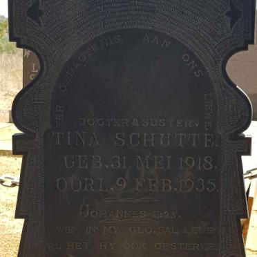 SCHUTTE Tina 1918-1935