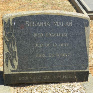 MALAN Susanna nee ERASMUS 1897-1967