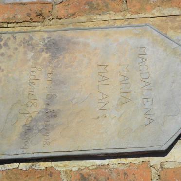 MALAN Magdalena Maria 1908-1909