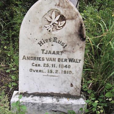 WALT Tjaart Andries, v.d. 1840-1910
