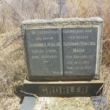 GROBLER Johannes Jesaja 1888-1950 &amp; Susanna Francina Maria ENGELBRECHT 1885-1950