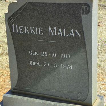 MALAN Hekkie 1913-1974 &amp; Helena 1919-2006