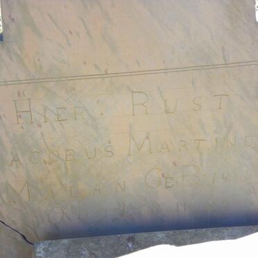 MALAN Jacobus Martines 1885-1886