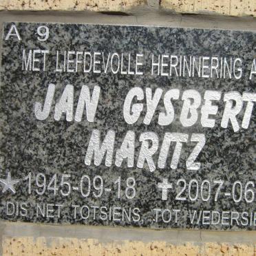MARITZ Jan Gysbert 1945-2007