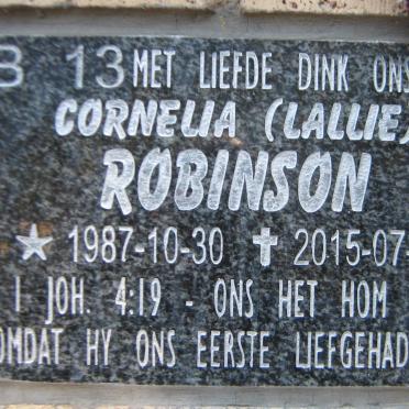 ROBINSON Cornelia 1987-2015