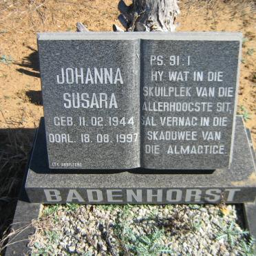 BADENHORST Johanna Susara 1944-1997