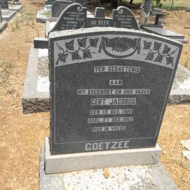 COETZEE Gert Jacobus 1900-1963
