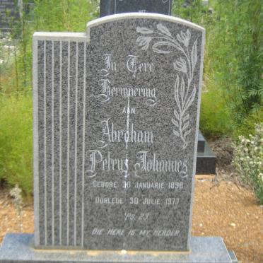 CRONJE Abraham Petrus Johannes 1898-1977