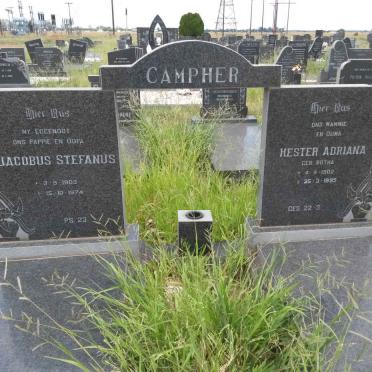 CAMPHER Jacobus Stefanus 1903-1974 &amp; Hester Adriana BOTHA 1902-1995