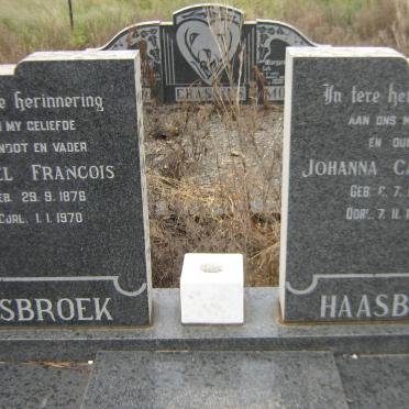 HAASBROEK Zarel Francois 1876-1970 &amp; Johanna Catharina 1901-1990