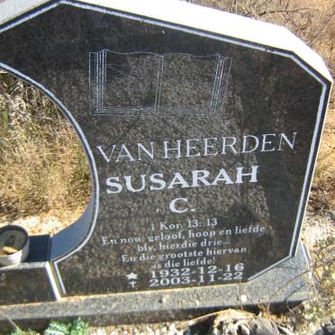 HEERDEN Susarah C., van 1932-2003