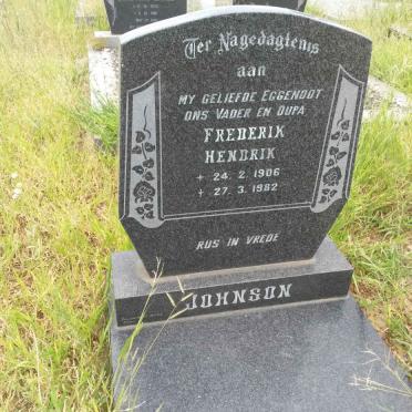 JOHNSON Frederik Hendrik 1906-1982