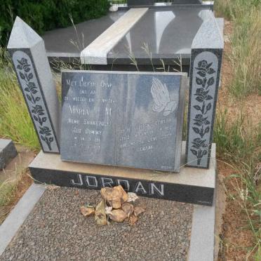 JORDAN Maria M.M. voorheen SWANEPOEL nee DUMINY 1911-1987