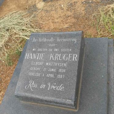 KRUGER Hantie nee MATTHYSEN 1938-1987