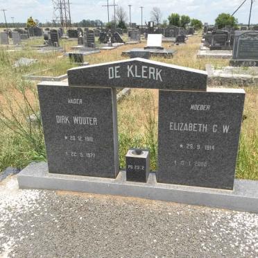 KLERK Dirk Wouter, de 1910-1977 &amp; Elizabeth C.W. 1914-2000