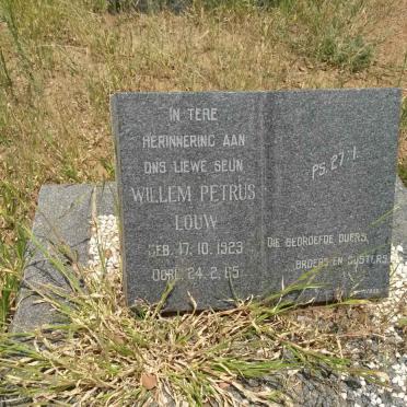 LOUW Willem Petrus 1923-1965