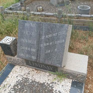 LINDSAY Victor Immanuel 1886-1965