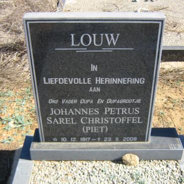 LOUW Johannes Petrus Sarel Christoffel 1917-2008