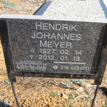 MEYER Hendrik Johannes 1927-2012