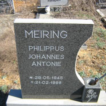 MEIRING Philippus Johannes Antonie 1945-1998