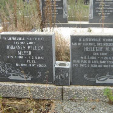 MEYER Johannes Willem 1887-1973 &amp; Heiletjie M.M. LOUW 1886-1967