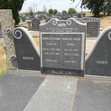 MEINTJES Adriaan Jacob Adolf 1892-1963 &amp; Anna Catharina Lasyja FOURIE 1891-1987