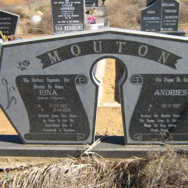 MOUTON Andries 1927- &amp; Rina POTGIETER 1931-2005