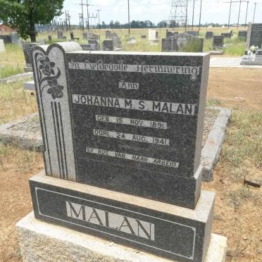 MALAN Johanna M.S. 1891-1941