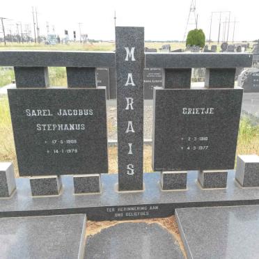 MARAIS Sarel Jacobus Stephanus 1908-1979 &amp; Grietje 1910-1977