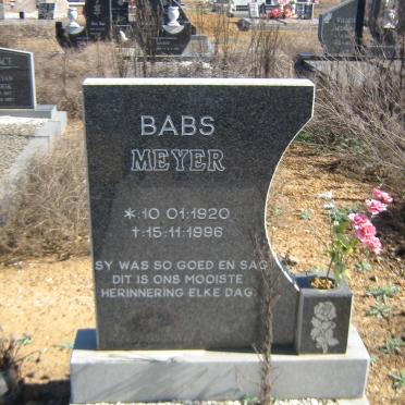 MEYER Babs 1920-1996