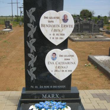 MARX Benjamin Erwee 1938-2011 &amp; Eva Catharina NELL 1939-