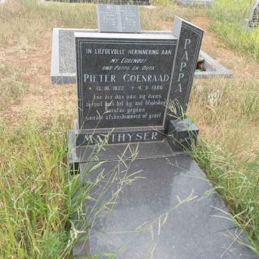 MATTHYSER Pieter Coenraad 1923-1986