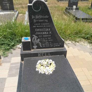 NELL Christina Johanna M. nee JORDAAN 1917-1975