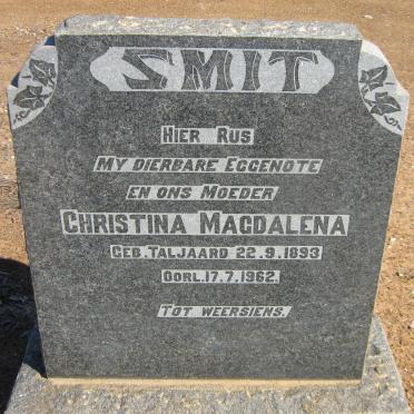 SMIT Christina Magdalena nee TALJAARD 1893-1962