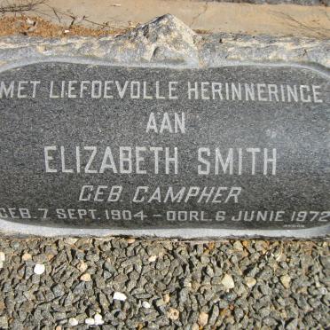 SMITH Elizabeth nee CAMPHER 1904-1972