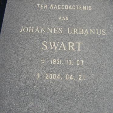SWART Johannes Urbanus 1931-2004