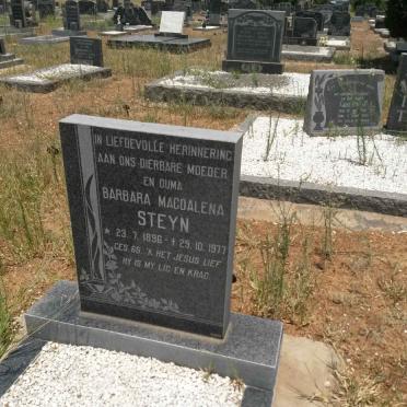 STEYN Barbara Magdalena 1896-1977