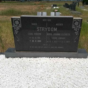 STRYDOM Louis Hendrik 1918-2010 &amp; Maria Johanna Elizabeth CONRADIE 1923-1979