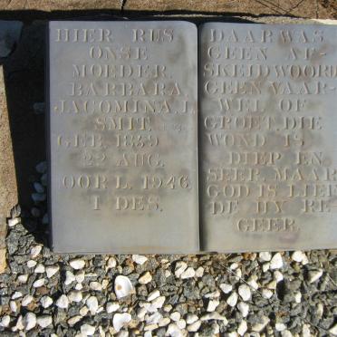 SMIT Barbara Jacoba L. nee VILJOEN 1959-1946
