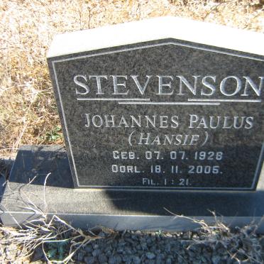 STEVENSON Johannes Paulus 1926-2005