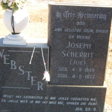 WEBSTER Joseph Scherrit 1949-1973