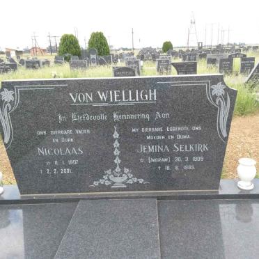WIELLIGH Nicolaas, von 1907-2001 &amp; Jemina Selkirk INGRAM 1909-1985