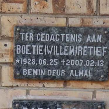 RETIEF Willem 1928-2007