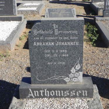 ANTHONISSEN Abraham Johannes 1895-1968