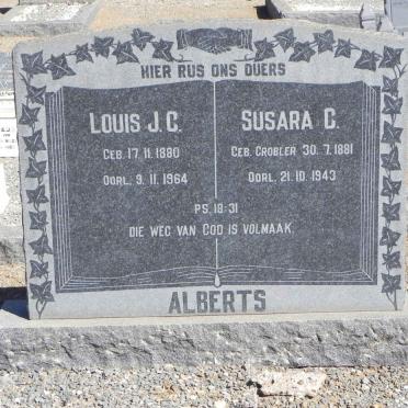 ALBERTS Louis J.C. 1880-1964 &amp; Susara C. GROBLER 1881-1943