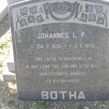 BOTHA Johannes L.P. 1930-1978