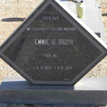 BRUYN Emmie, de nee NEL 1926-1974